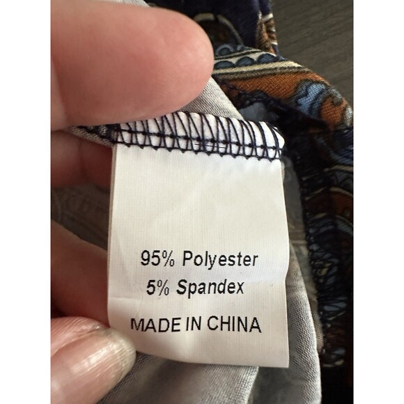 (2) NWT Voianlimo 3x Blouse Paisley Flowy Summer Vacation Boho Church Comfort - Picture 6 of 11